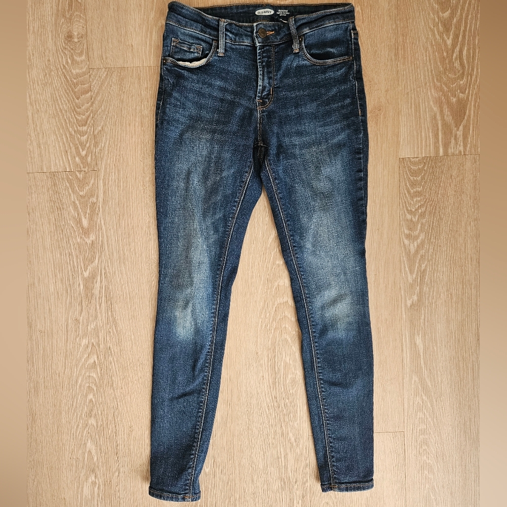 3/$20 Old Navy Women's Rockstar Super Skinny Jeans - Dark Wash